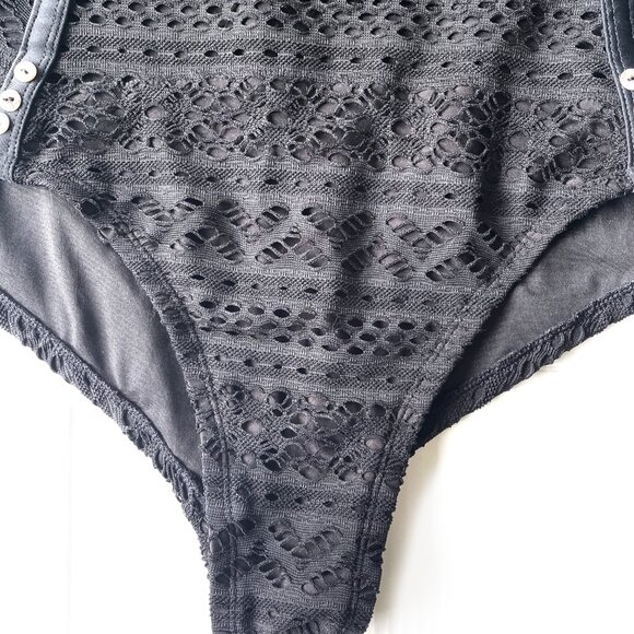 Lookbook Store Lace One Piece Swimsuit Size 12 - Picture 8 of 11